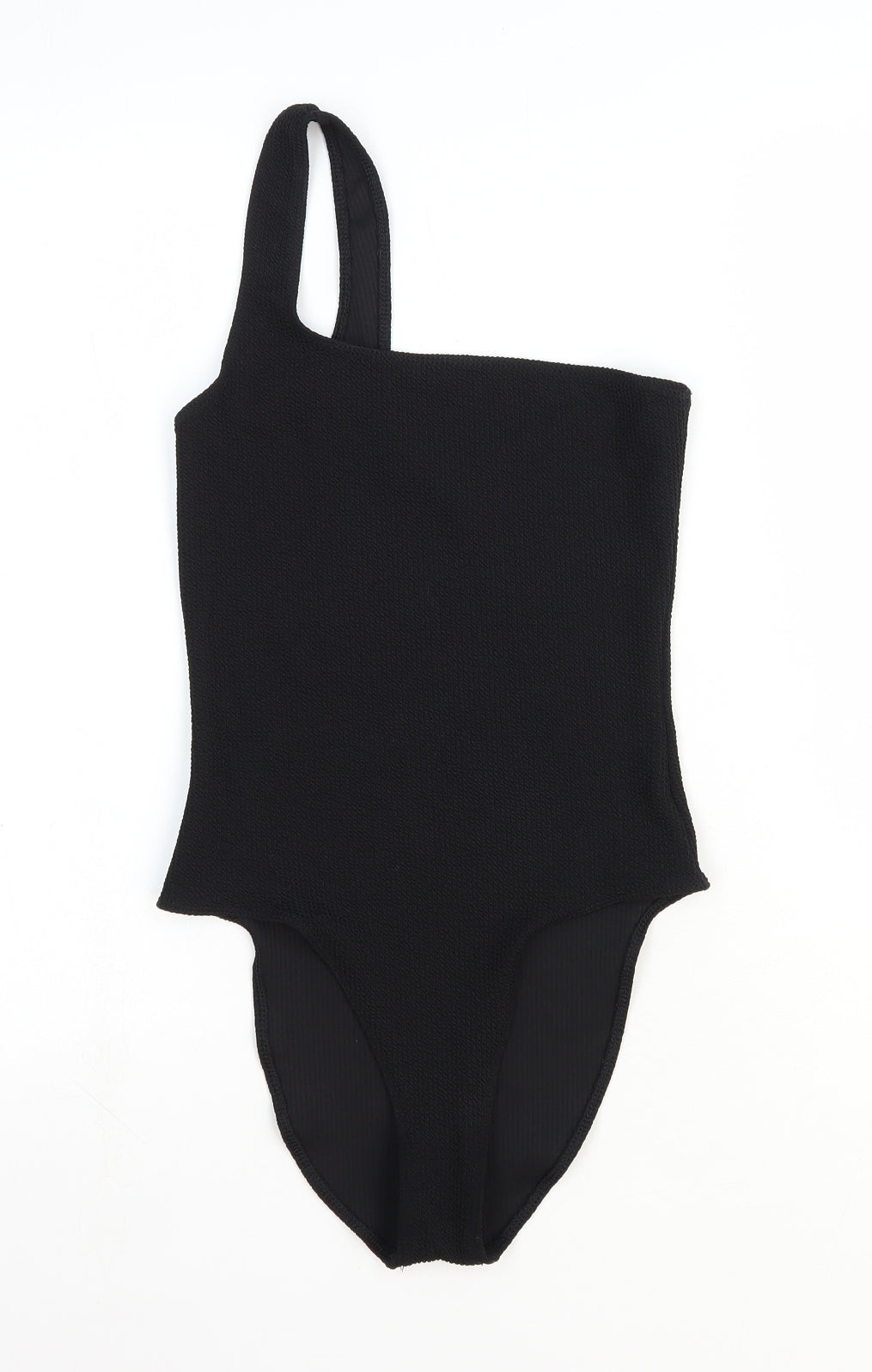 ASOS Womens Black Polyester Bodysuit One-Piece One Size Pullover