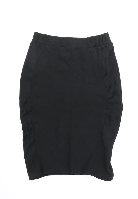 Zara Womens Black Polyester Tulip Skirt Size XS