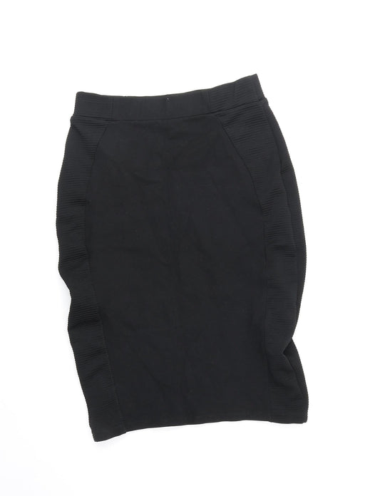Zara Womens Black Polyester Tulip Skirt Size XS