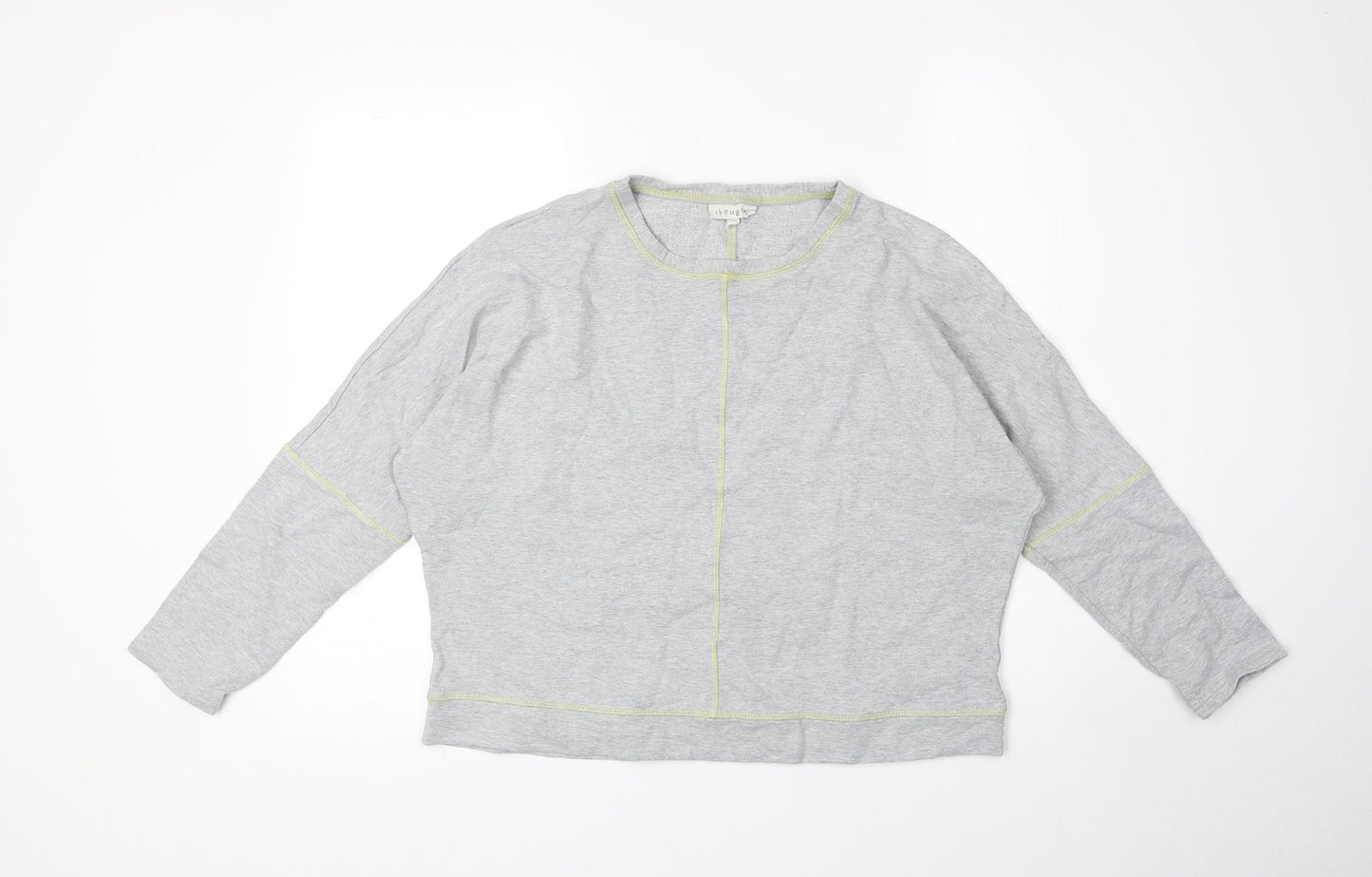 Thoughts Womens Grey Polyester Pullover Sweatshirt Size 12 Pullover