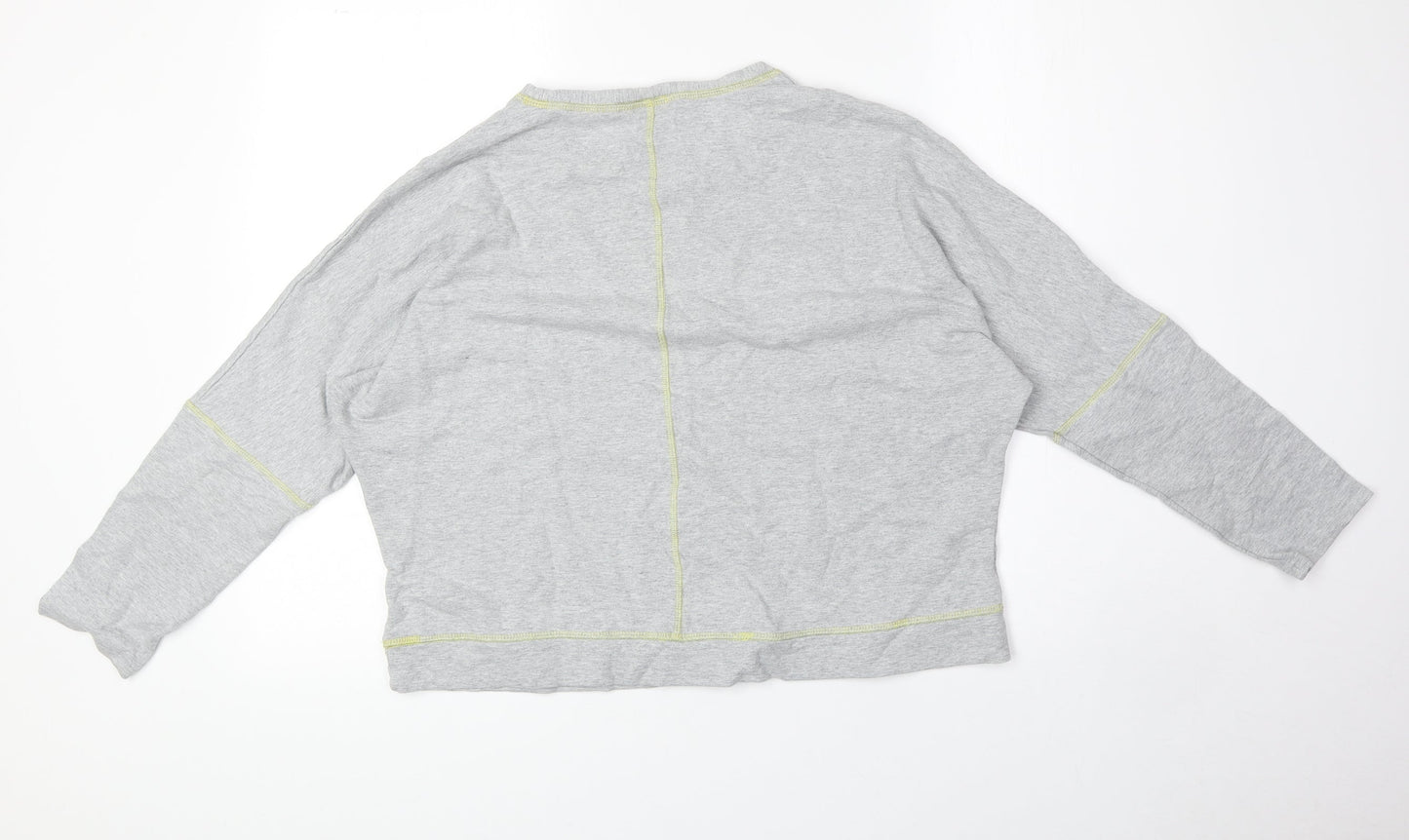 Thoughts Womens Grey Polyester Pullover Sweatshirt Size 12 Pullover