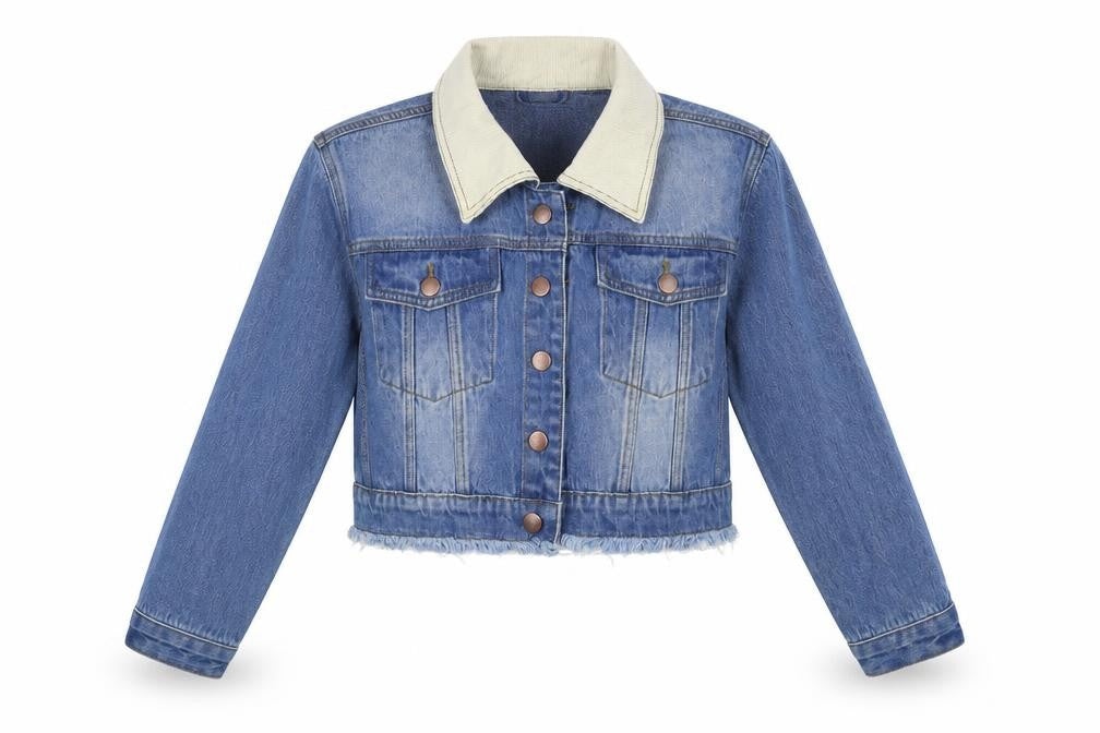 PRETTYLITTLETHING Womens Blue Jacket Size 8 Button