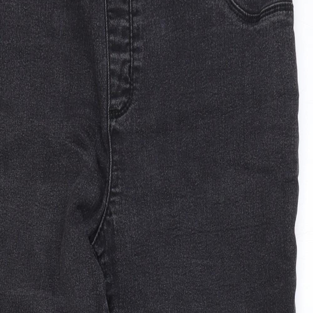 Breakers Womens Black Cotton Cropped Trousers Size 12 Regular