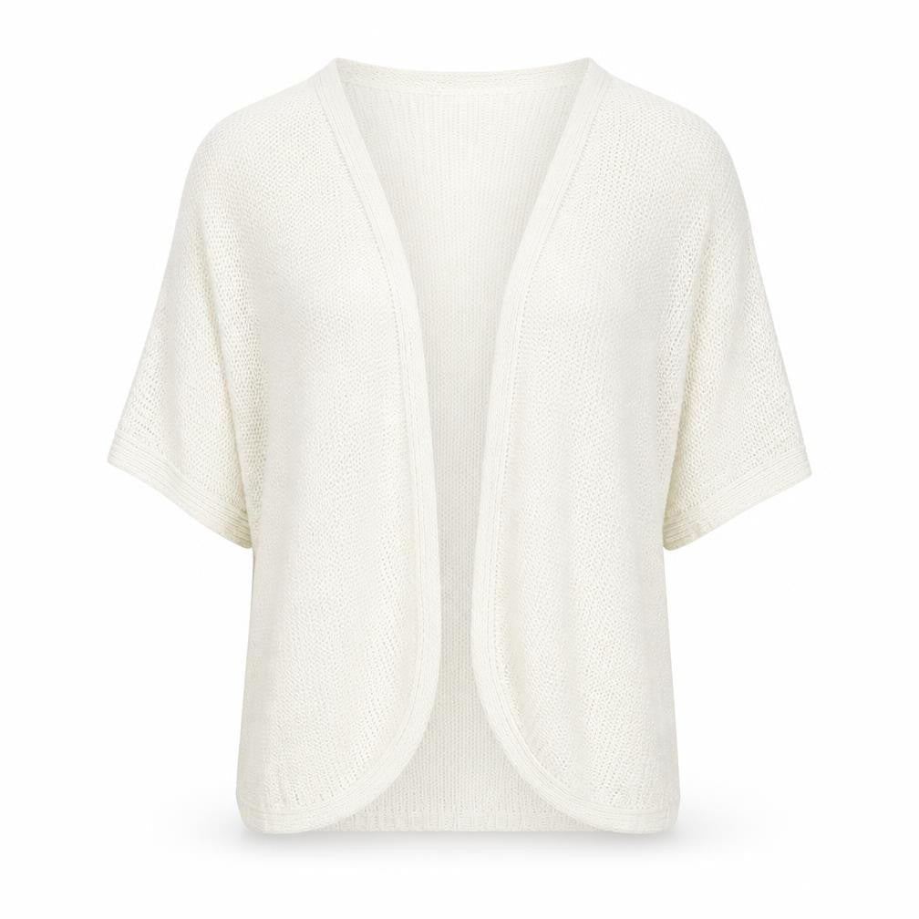Marks and Spencer Womens Beige V-Neck Acrylic Cardigan Jumper Size 12