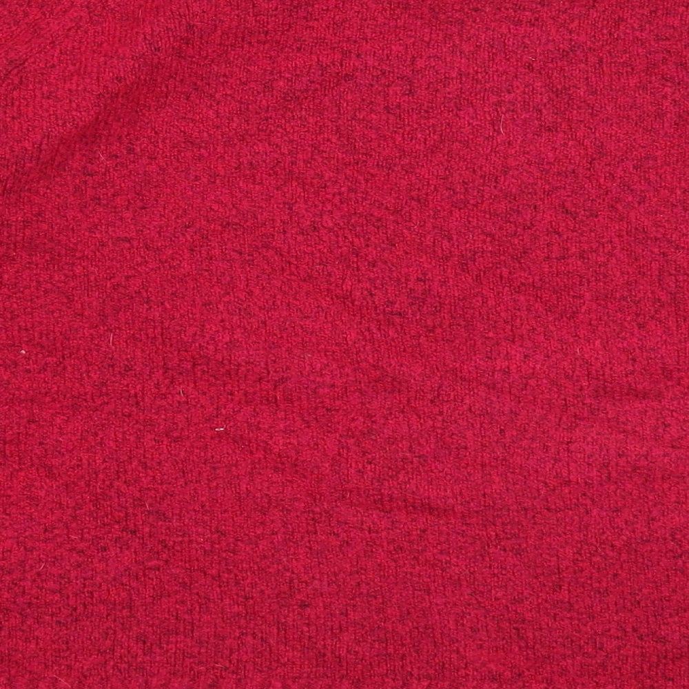 Marks and Spencer Womens Pink Scoop Neck Acrylic Pullover Jumper Size M