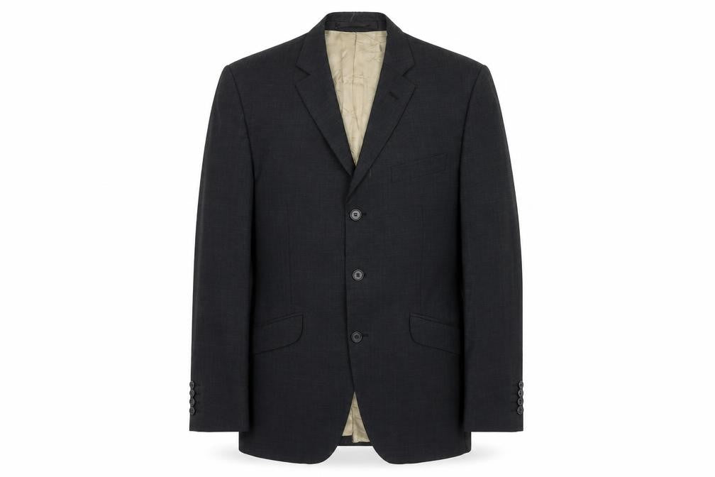 Marks and Spencer Mens Grey Wool Jacket Blazer Size 40