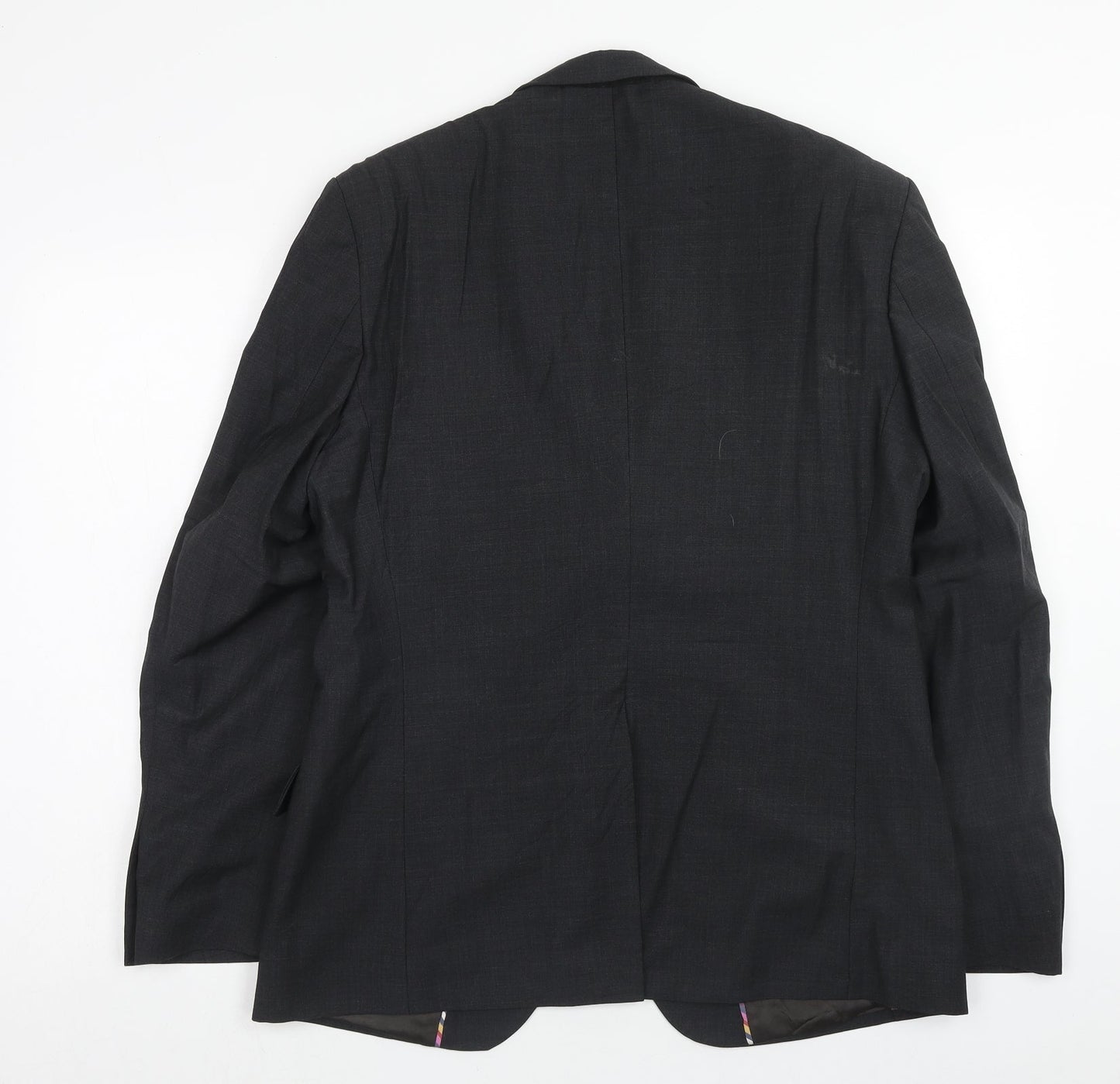 Marks and Spencer Mens Grey Wool Jacket Blazer Size 40