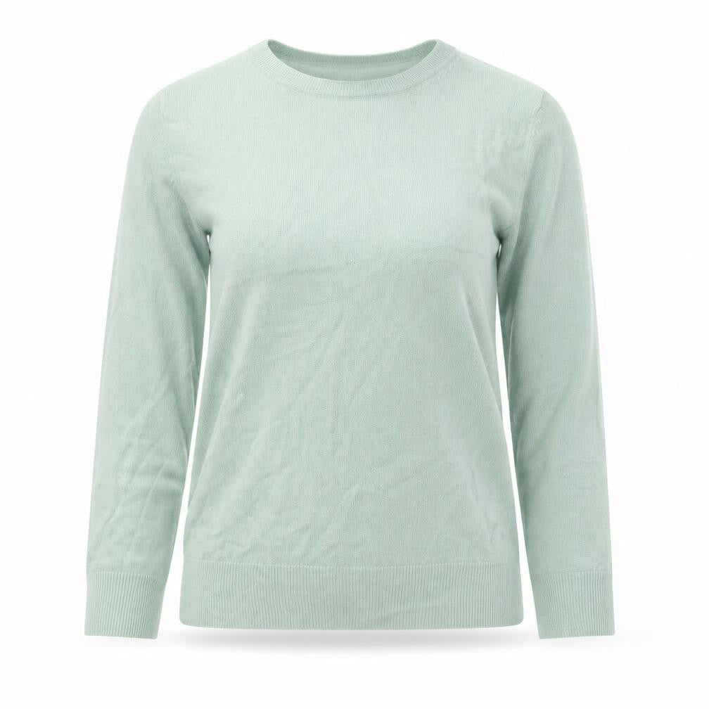 Marks and Spencer Womens Green Roll Neck Acrylic Pullover Jumper Size 12
