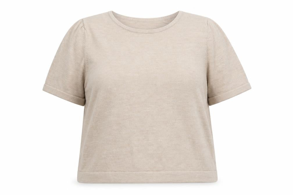 Classics Womens Beige Round Neck Acrylic Pullover Jumper Size 18