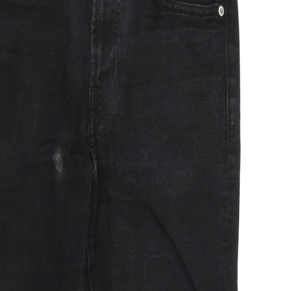 Denim & Co. Womens Black Cotton Skinny Jeans Size 33 in L30 in Regular Zip
