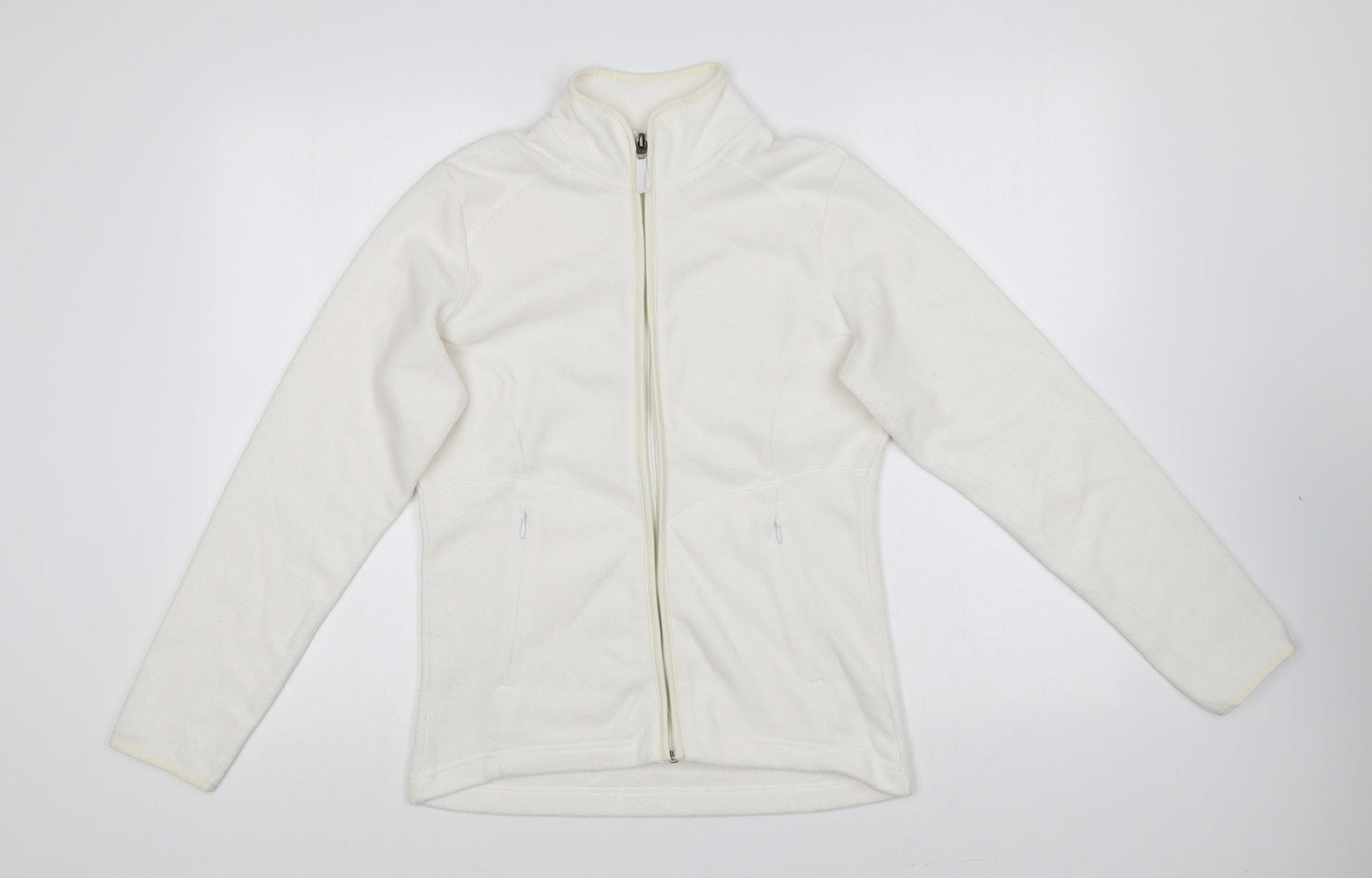 Marks and Spencer Womens Ivory Jacket Size 8 Zip