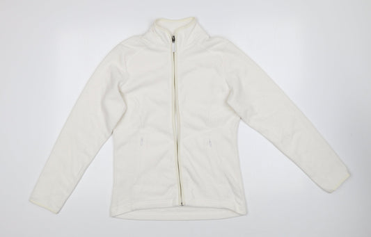 Marks and Spencer Womens Ivory Jacket Size 8 Zip