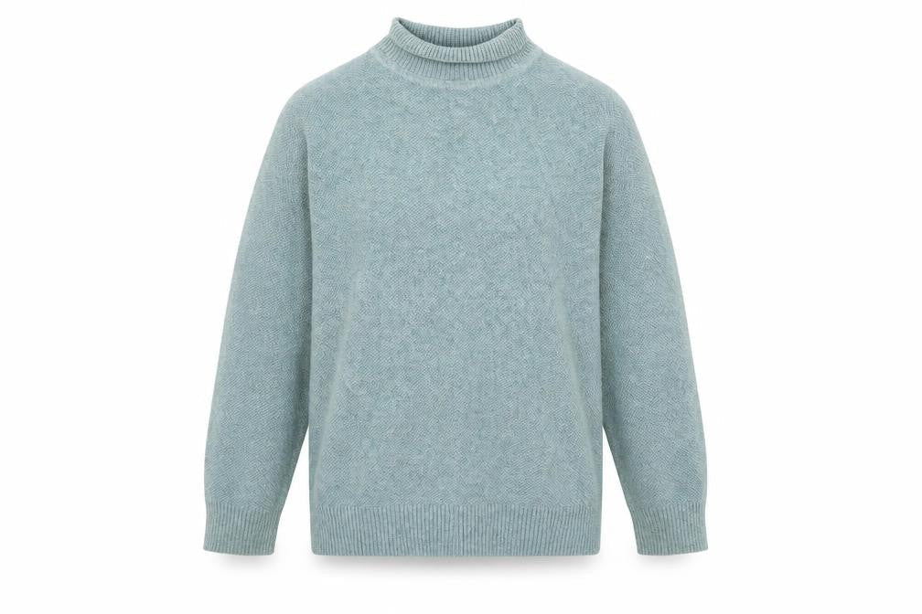 Marks and Spencer Womens Green Roll Neck Polyester Pullover Jumper Size S
