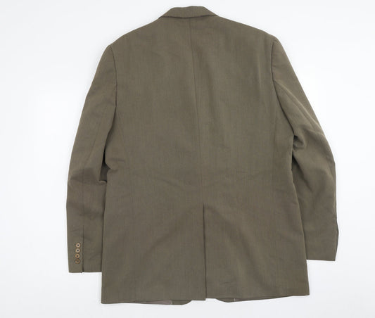NEXT Mens Brown Polyester Jacket Blazer Size 42