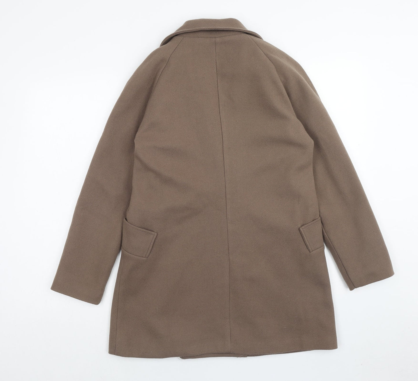 Yaweiwei Womens Brown Pea Coat Coat Size S Button