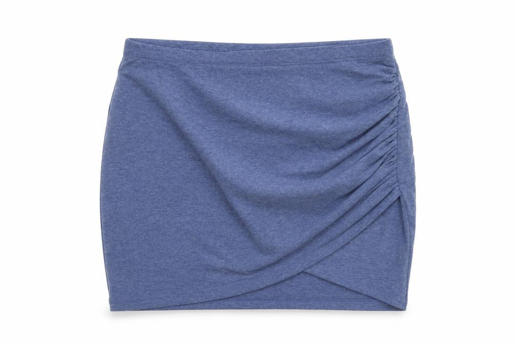 H&M Womens Blue Polyester Bandage Skirt Size M