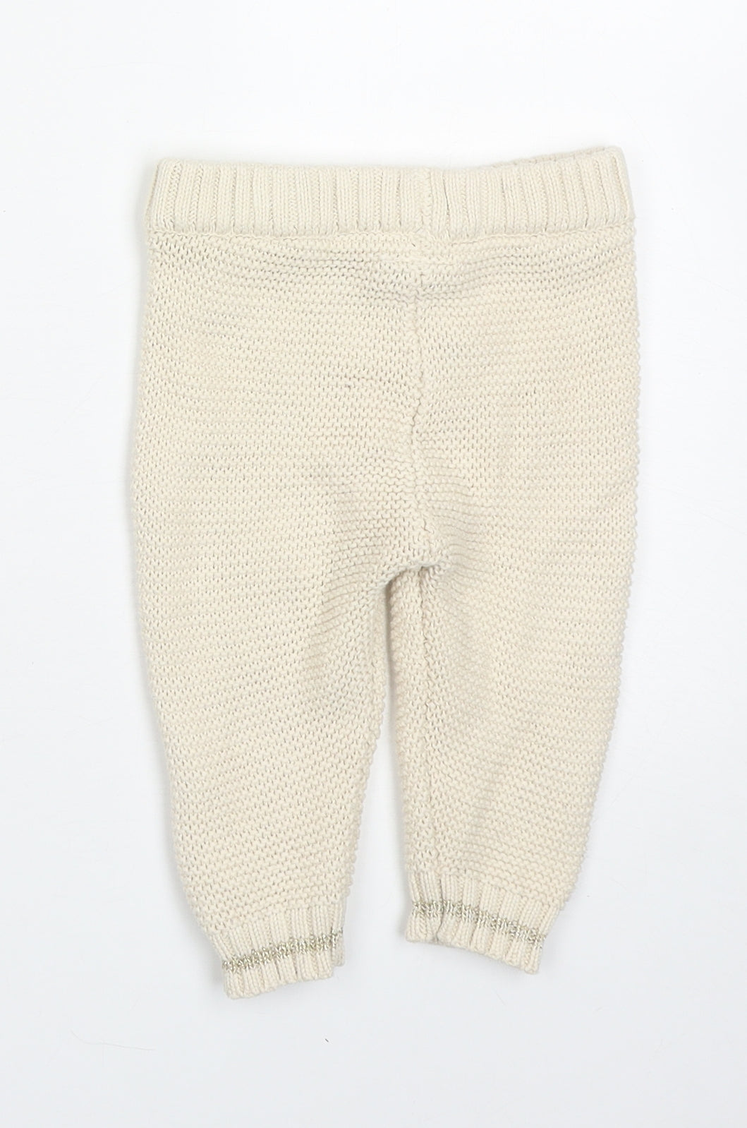 River Island Baby Beige Acrylic Jogger Leggings Size 6-9 Months Pullover