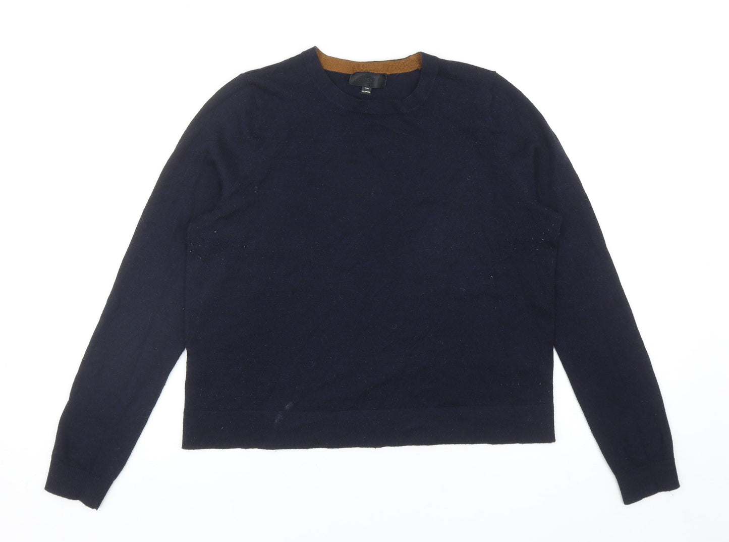 Topshop Womens Blue Round Neck Polyester Pullover Jumper Size 10