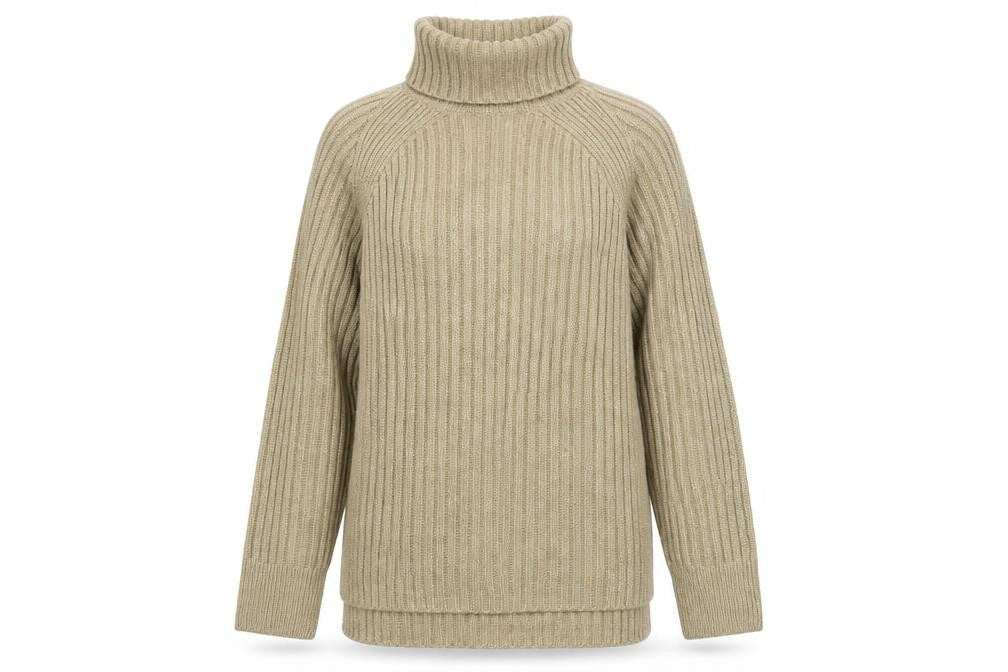 Marks and Spencer Womens Gold Roll Neck Acrylic Pullover Jumper Size S