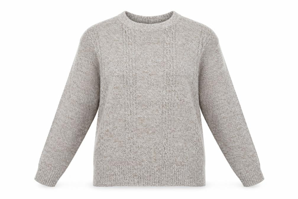 Pure & Natural Womens Brown Round Neck Acrylic Pullover Jumper Size XL