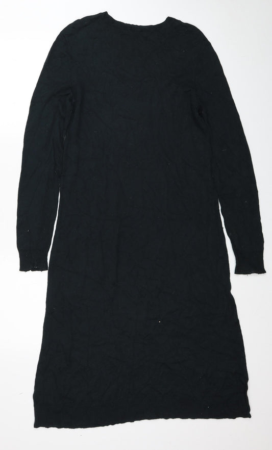 TWIGGY Womens Green Viscose Fit & Flare Size 10 Round Neck Pullover