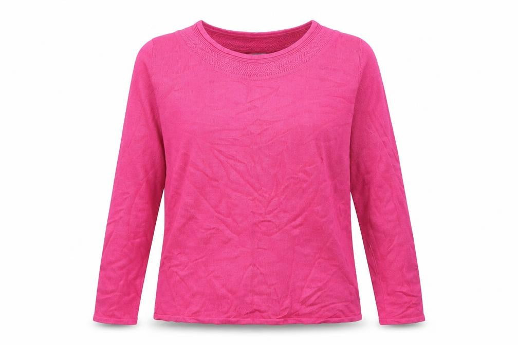 Sarah Hamilton Womens Pink Round Neck Viscose Pullover Jumper Size M