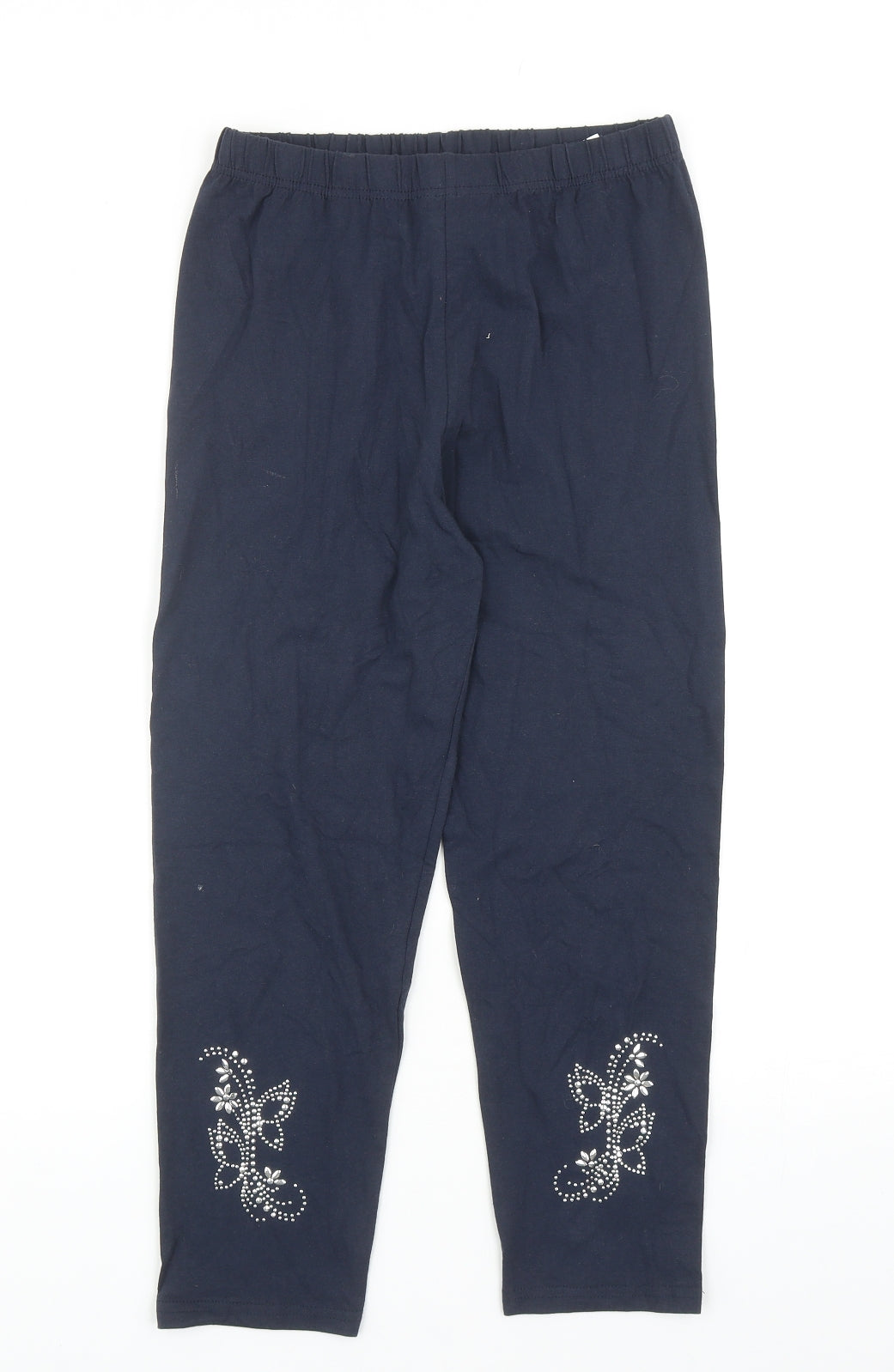 Afibel Womens Blue Cotton Jogger Trousers Size 8 Regular