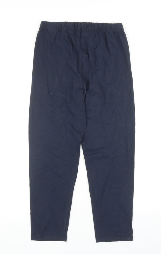 Afibel Womens Blue Cotton Jogger Trousers Size 8 Regular