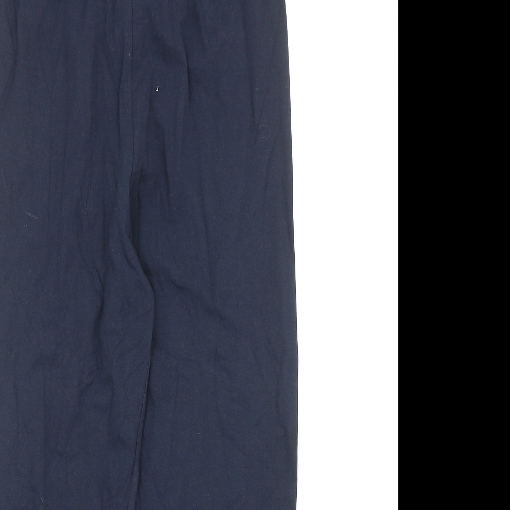 Afibel Womens Blue Cotton Jogger Trousers Size 8 Regular