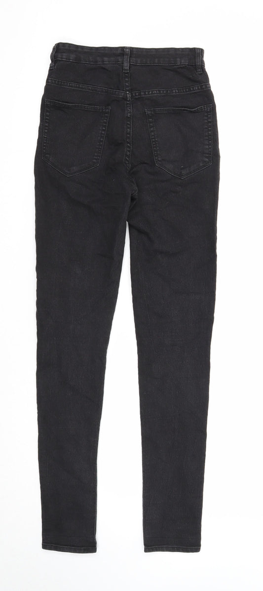 Divided Womens Black Cotton Skinny Jeans Size 8 Regular Zip
