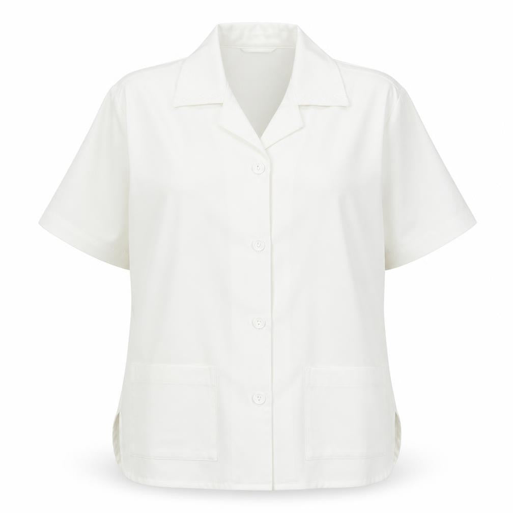 Matilda Jane Womens White Polyester Basic Button-Up Size 14 V-Neck