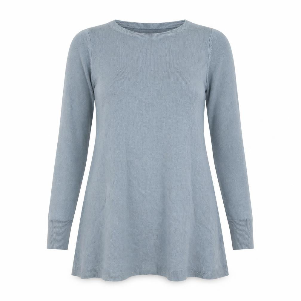 Marks and Spencer Womens Blue Round Neck Acrylic Pullover Jumper Size 8