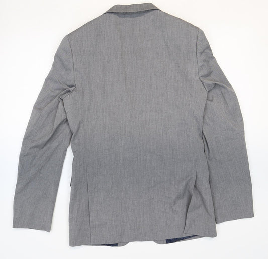 Marks and Spencer Mens Green Polyester Jacket Blazer Size 36