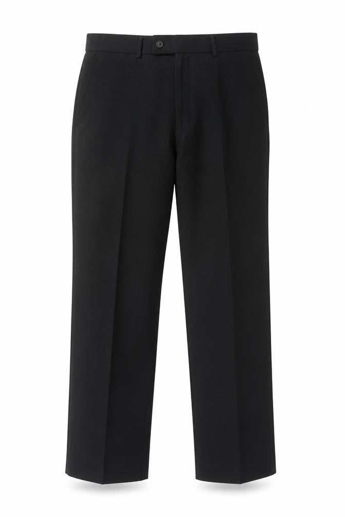 Debenhams Mens Grey Polyester Dress Pants Trousers Size 34 in L33 in Regular Hook & Eye - Long Length