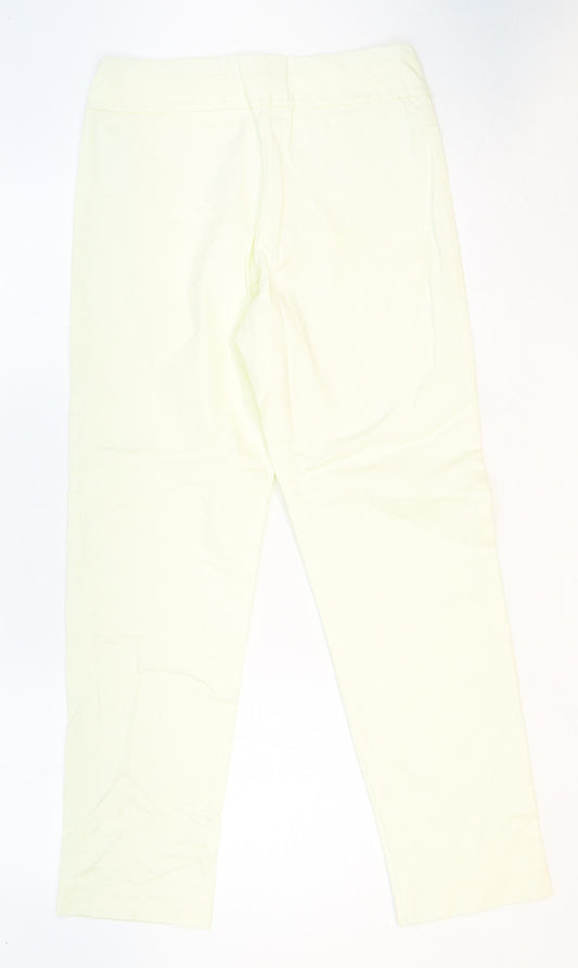 Krazy Larry Womens White Nylon Trousers Size 8 Regular