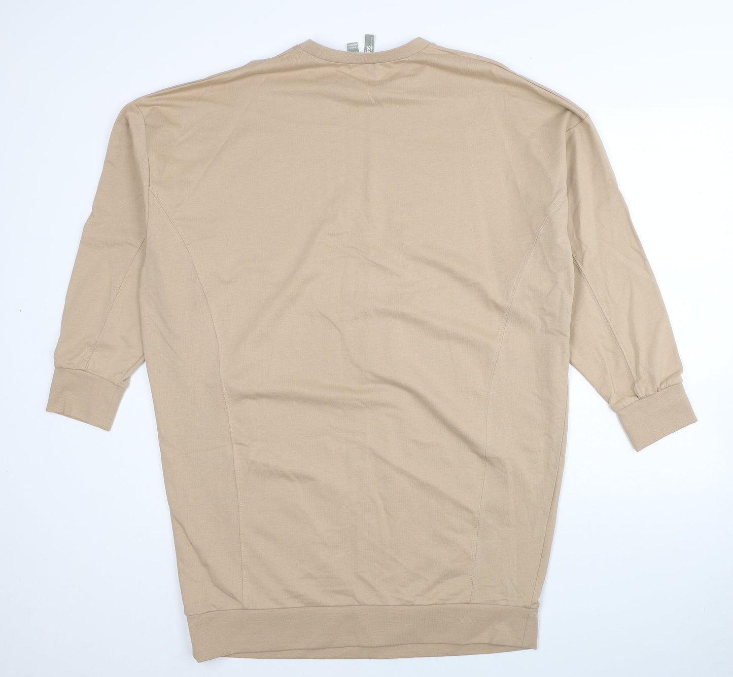 ASOS Womens Beige Cotton Pullover Sweatshirt Size 12 Pullover