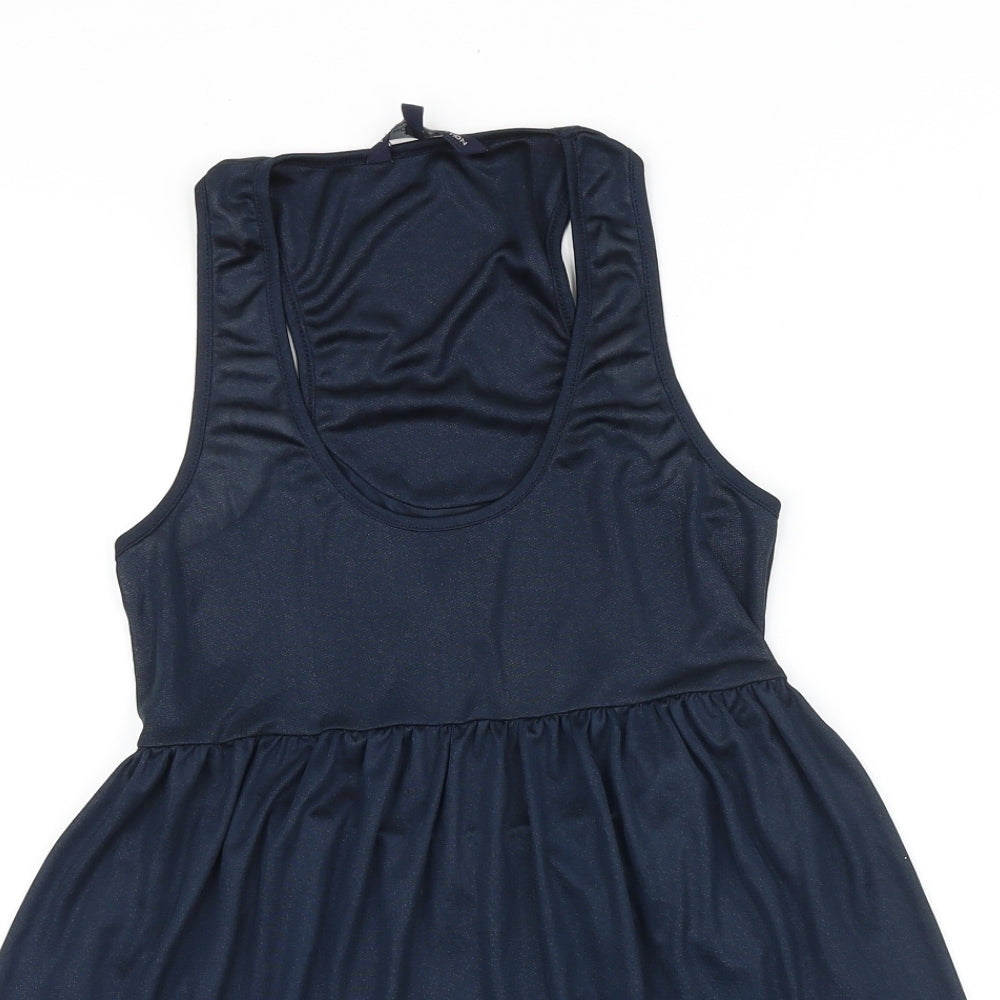 French Connection Womens Blue Viscose Basic Tank Size XS Scoop Neck - Peplum