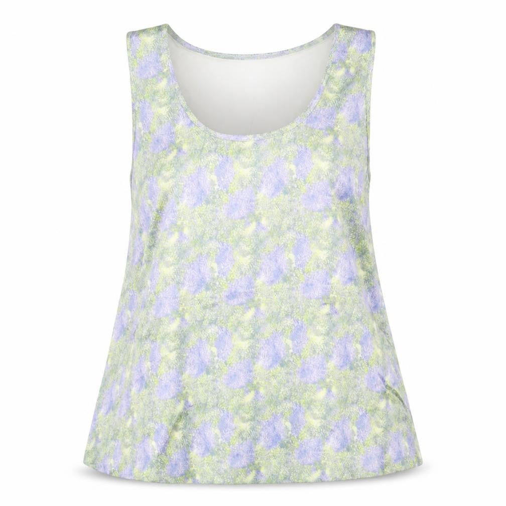Marks and Spencer Womens Multicoloured Geometric Polyester Basic Tank Size 8 Scoop Neck