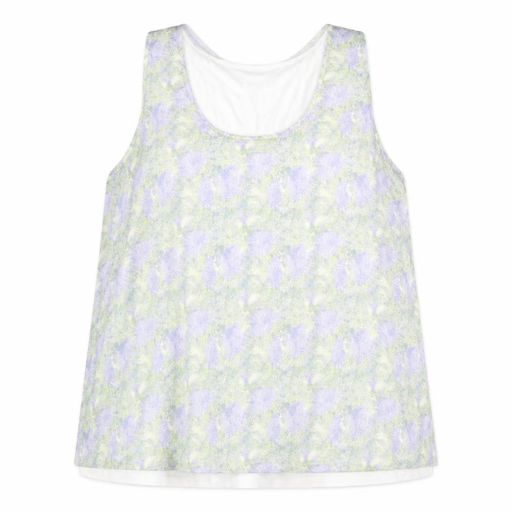 Marks and Spencer Womens Multicoloured Geometric Polyester Basic Tank Size 16 Round Neck