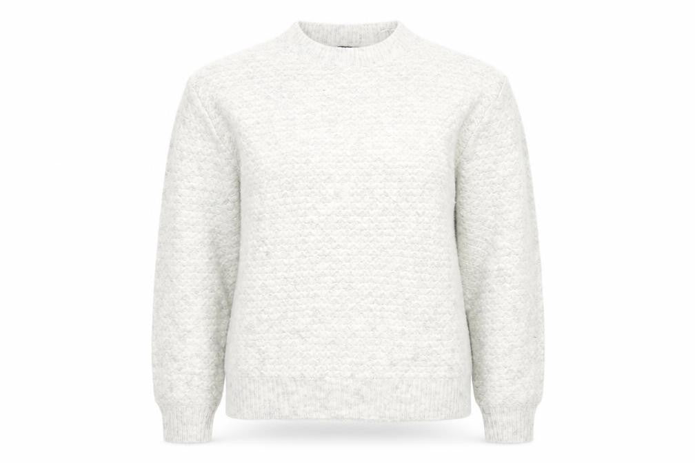 Marks and Spencer Womens Grey Round Neck Acrylic Pullover Jumper Size M