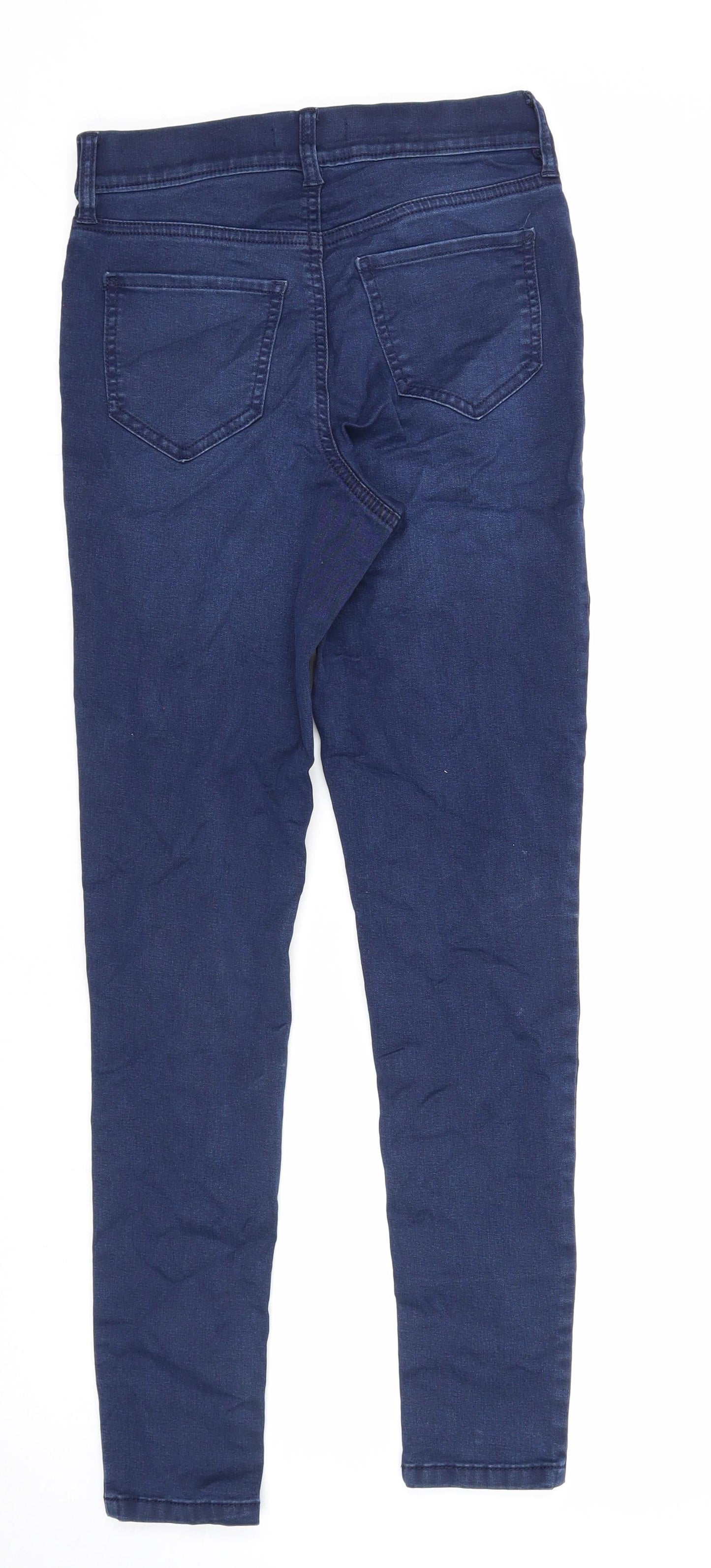 F&F Womens Blue Cotton Skinny Jeans Size 8 Regular