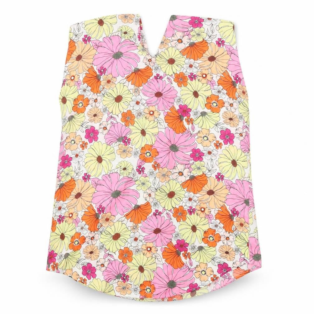 Marks and Spencer Womens Pink Floral Polyester Basic Tank Size 8 V-Neck