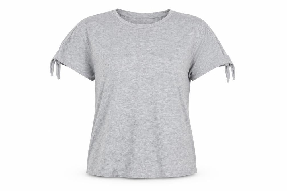 Marks and Spencer Womens Grey Polyester Basic T-Shirt Size 10 Round Neck