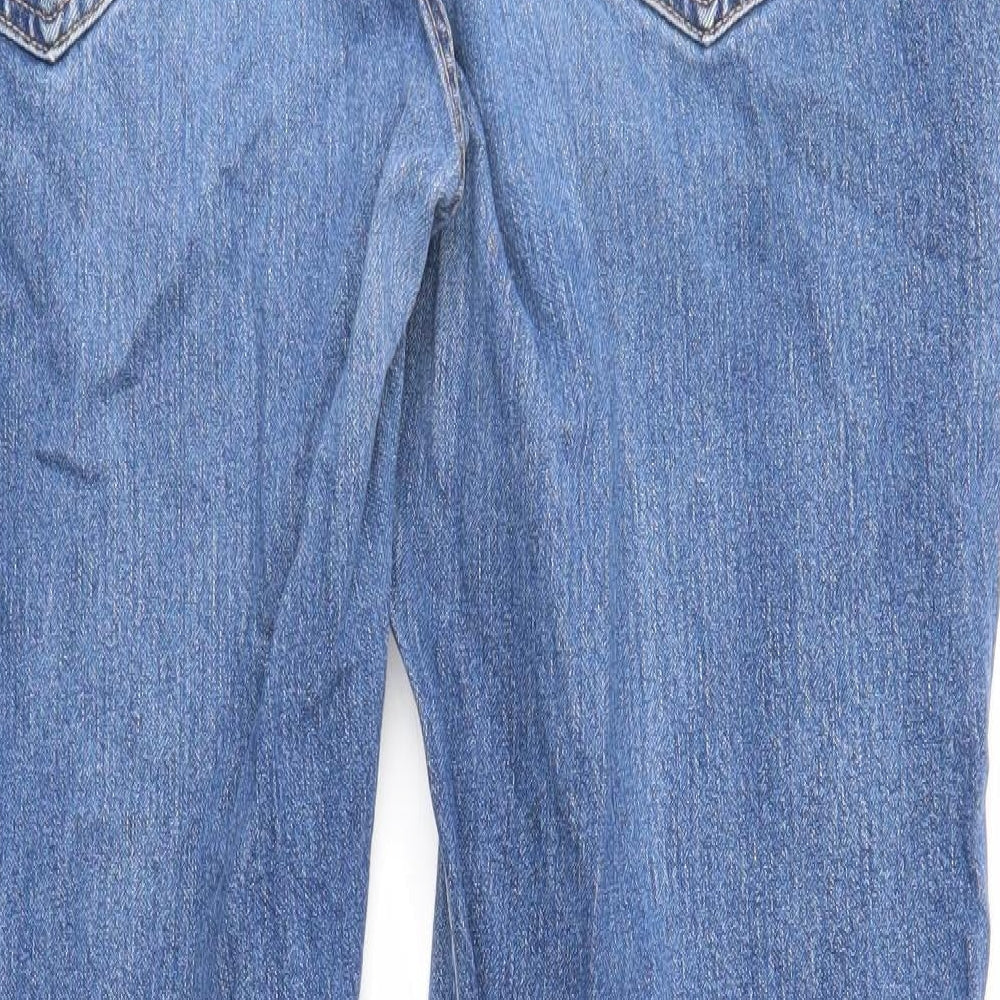 Levi's Mens Blue Cotton Straight Jeans Size 38 in L36 in Regular Zip