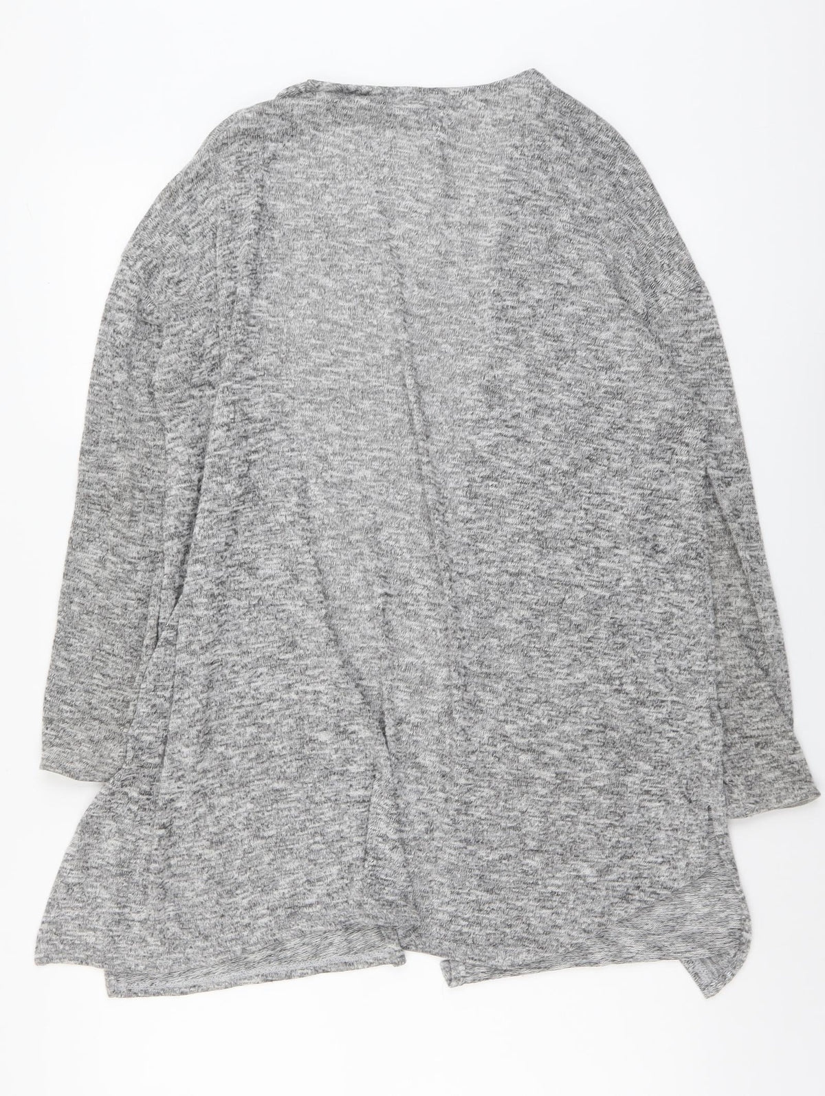 H&M Womens Grey V-Neck Polyester Cardigan Jumper Size M