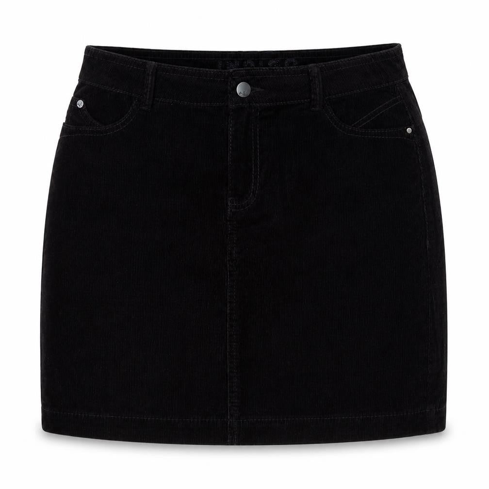 Marks and Spencer Womens Purple Cotton Straight & Pencil Skirt Size 10 Zip