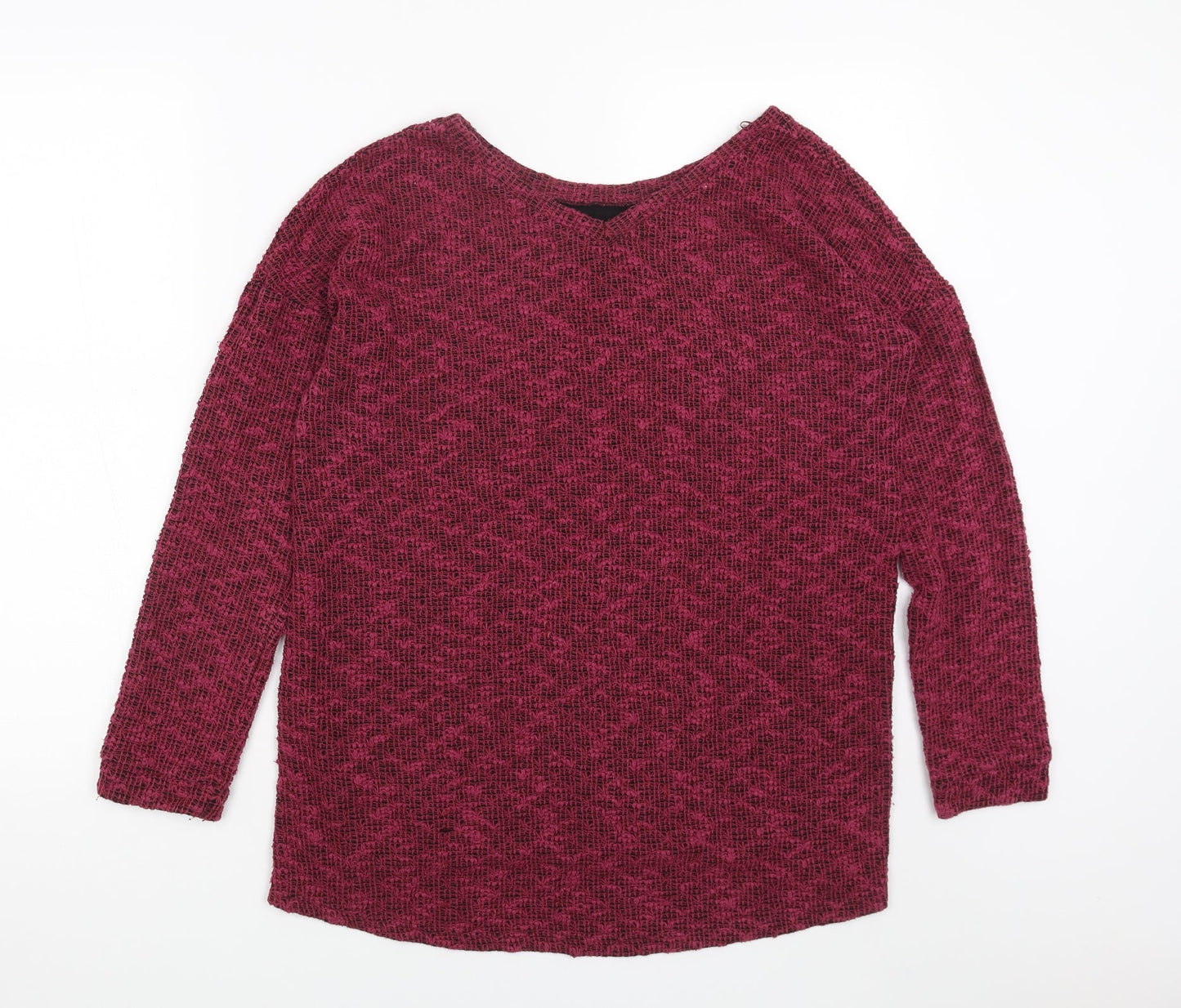 NEXT Womens Pink Scoop Neck Polyester Pullover Jumper Size 10