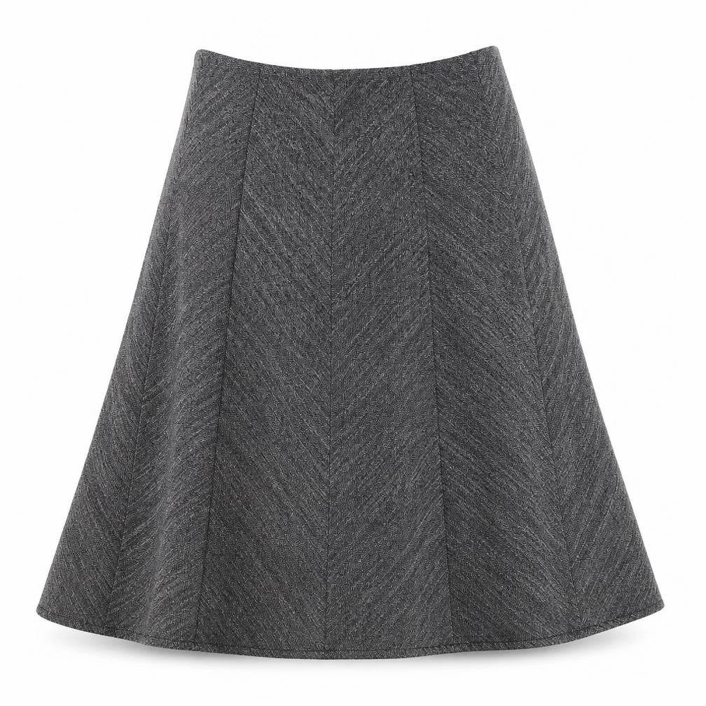 Marks and Spencer Womens Grey Polyester Swing Skirt Size 12