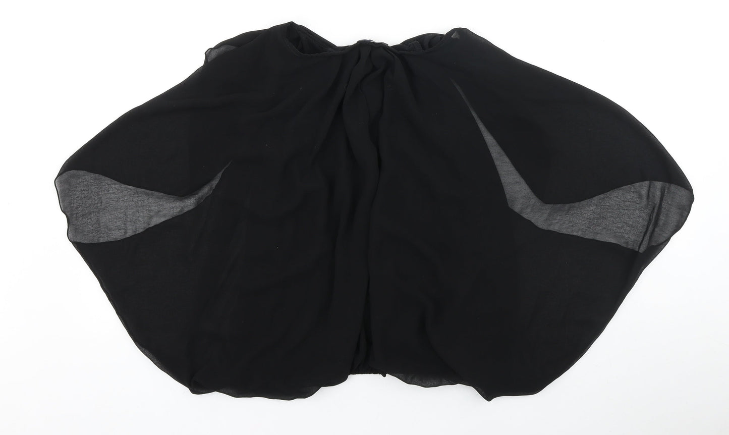 QED London Womens Black Polyester Basic Blouse Size 12 Boat Neck