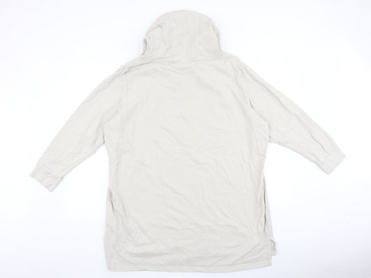 OTTOProducts Womens Beige Cotton Pullover Hoodie Size 24 Pullover - Be aware of our nature